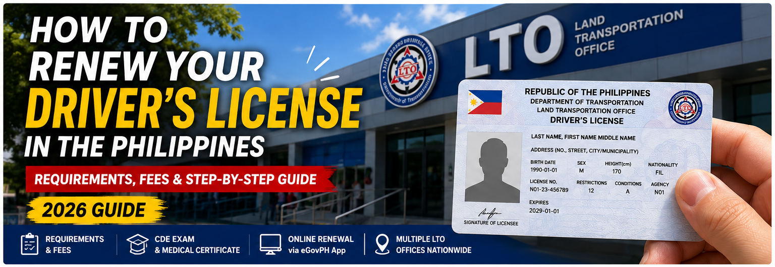 Driver’s license renewal Philippines 2026 guide with LTO requirements and fees